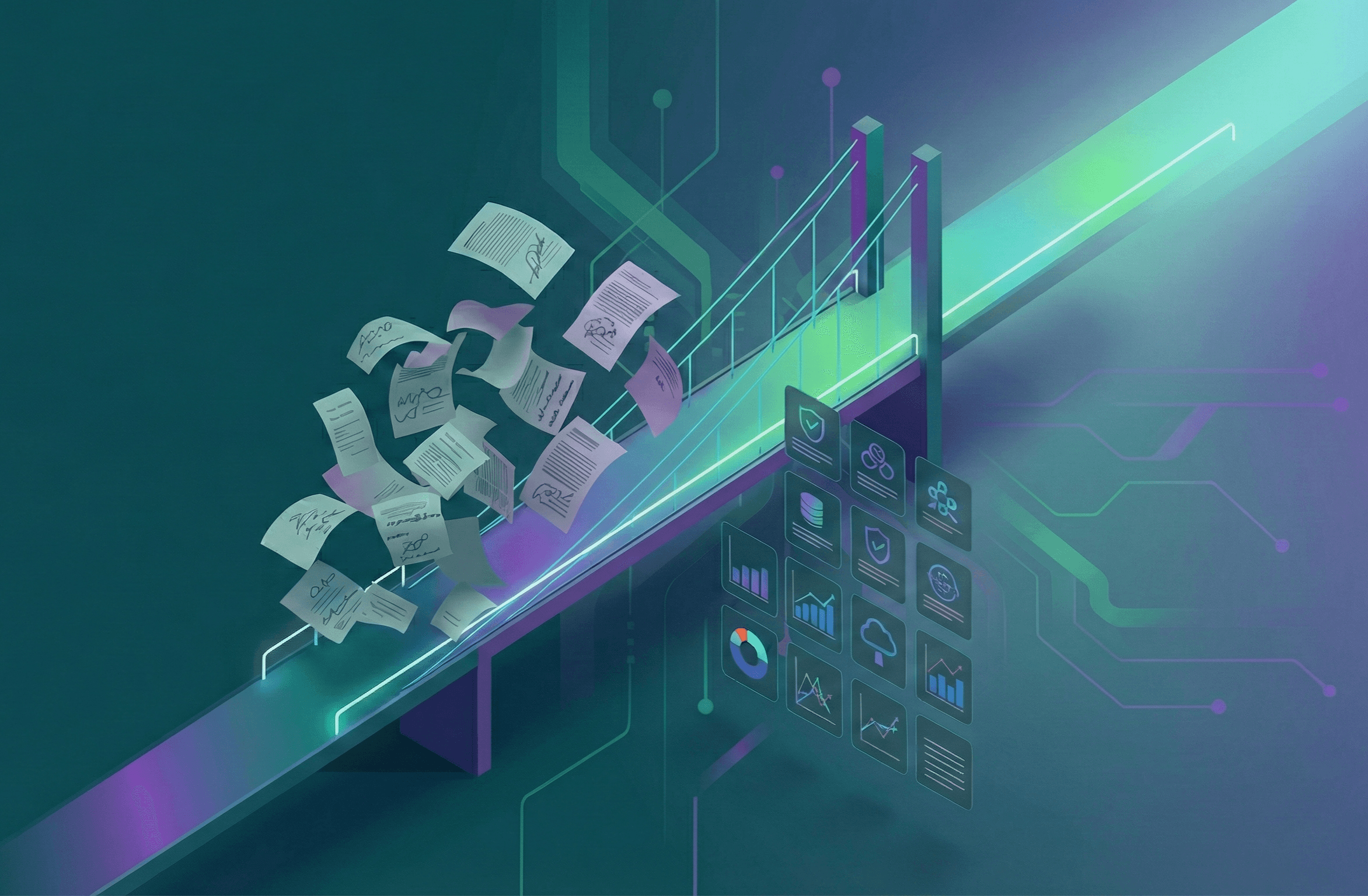 Bridge connecting your processes to AI automation